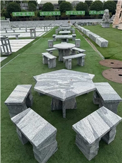 Granite Garden Table Set