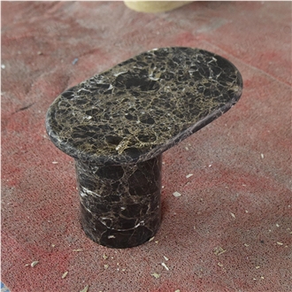 New Design Dark Emperador Marble Coffee Table For Wholesale