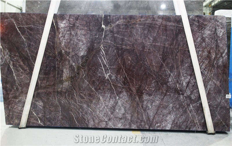 Unique Dark Lilac Monet Purple Quartzite Slabs