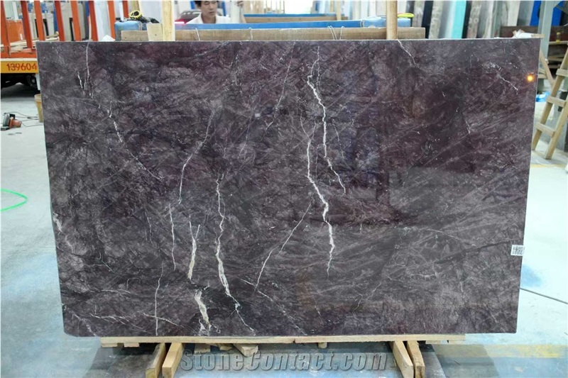 Unique Dark Lilac Monet Purple Quartzite Slabs