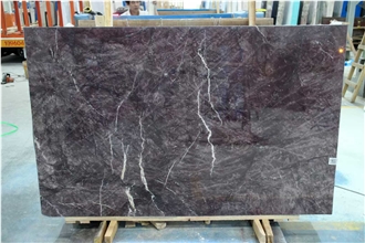 Unique Dark Lilac Monet Purple Quartzite Slabs