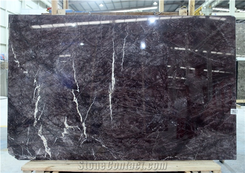 Unique Dark Lilac Monet Purple Quartzite Slabs