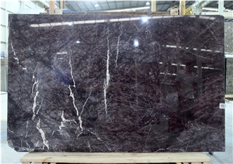 Unique Dark Lilac Monet Purple Quartzite Slabs