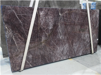 Unique Dark Lilac Monet Purple Quartzite Slabs