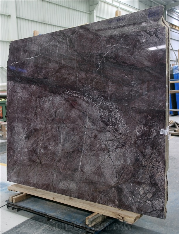 Unique Dark Lilac Monet Purple Quartzite Slabs