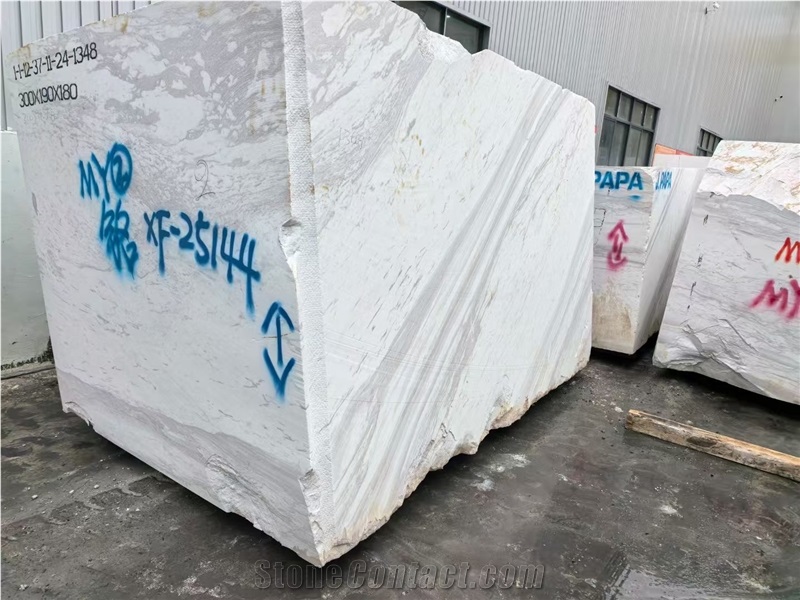 DMD New Volakas White Marble Blocks Collections