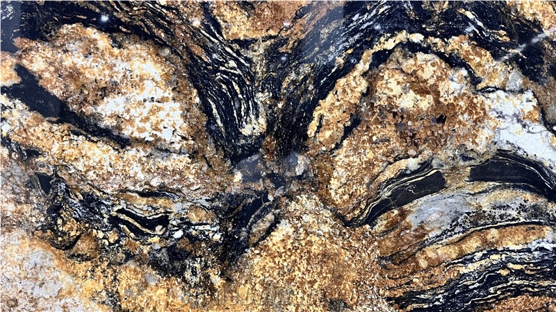 DMD Silk Gold Granite Slabs Collection