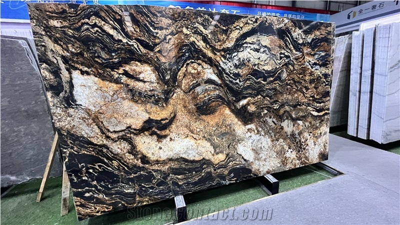 DMD Silk Gold Granite Slabs Collection