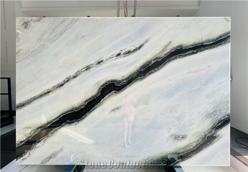 Good Price Of 2Cm  Panda White Marble Slabs Tiles