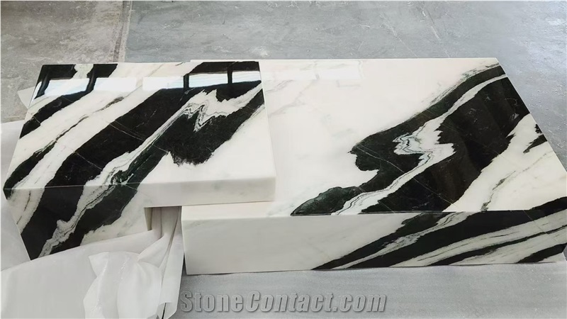 Good Price Of 2Cm  Panda White Marble Slabs Tiles