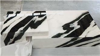 Good Price Of 2Cm  Panda White Marble Slabs Tiles