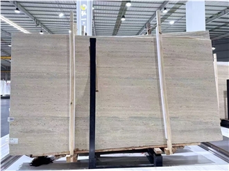 New Silver Travertine  Ash Travertine Collection Slabs