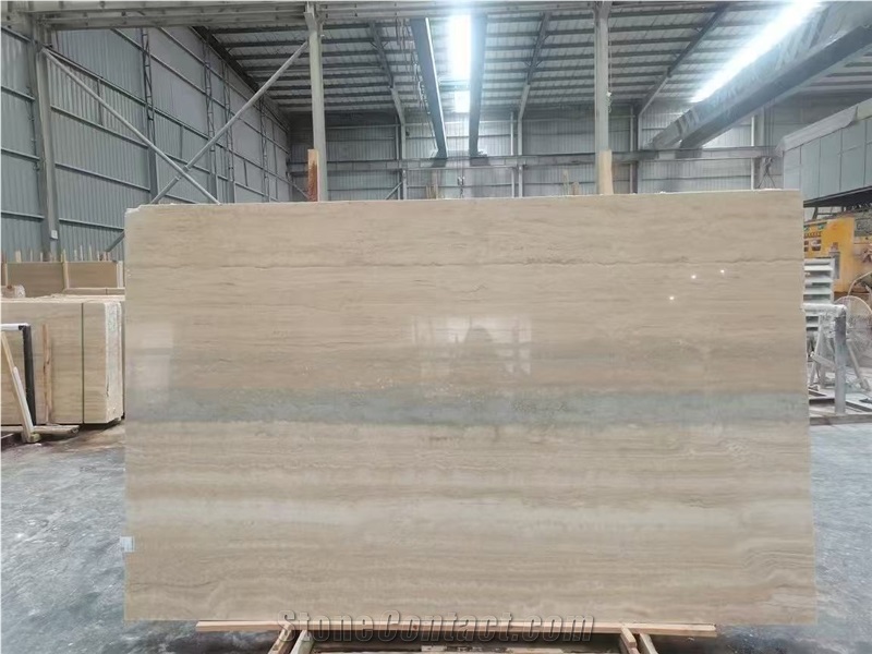 New Silver Travertine  Ash Travertine Collection Slabs