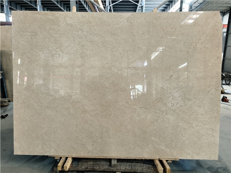 Royal Gold Leaf Walnut Beige Marble Slabs, Marble Tiles