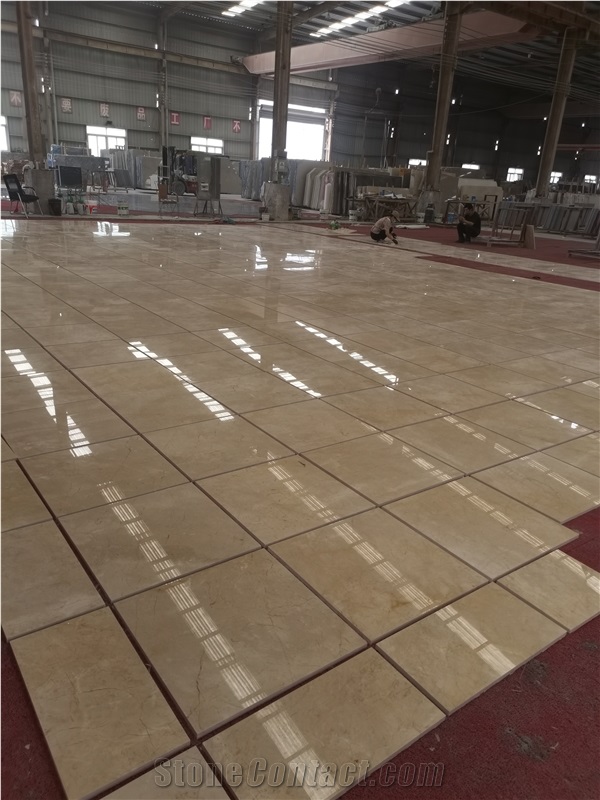 Royal Gold Leaf Walnut Beige Marble Slabs, Marble Tiles