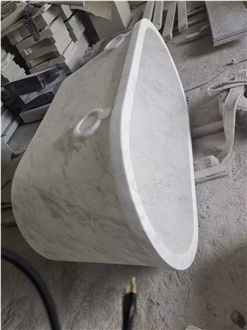 Carved Solid Grey Limestone Charcoal Stone Bathtub For SPA