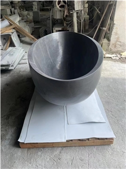 Carved Stocking Solid Marble Statuario Freestanding Bathtub