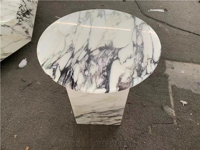 Fluted Travertine Leg Super White Travertine Dining Table
