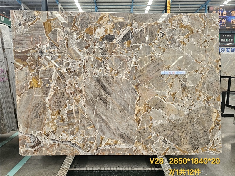 Imported Luxury Marble Slabs Ponte Vecchio For Projects