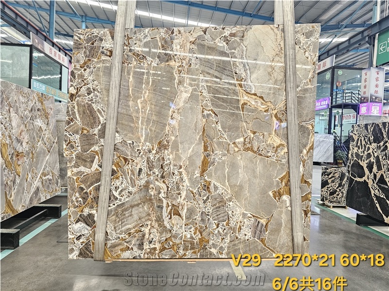 Imported Luxury Marble Slabs Ponte Vecchio For Projects