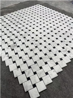 Marble Thassos And Carrara Mosaic Pattern Sahara Bahariya