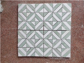 Marble Thassos And Carrara Mosaic Pattern Sahara Bahariya