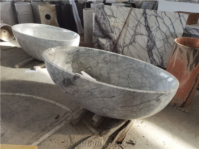 Solid Marble Green Jade Bathtub For Resorts And SPA