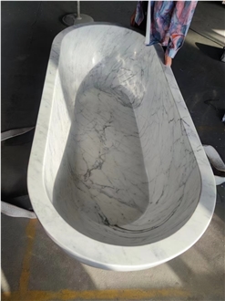 Solid Pink Marble Rosa Portugal Freestanding Bathtub For SPA