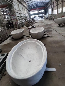 Solid Pink Marble Rosa Portugal Freestanding Bathtub For SPA