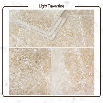 Ateshkuh Mahallat Cream Beige Travertine Tiles