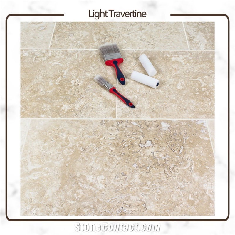 Ateshkuh Mahallat Cream Beige Travertine Tiles