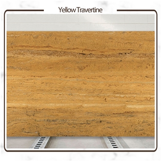 Azarshahr Yellow Travertine Slabs
