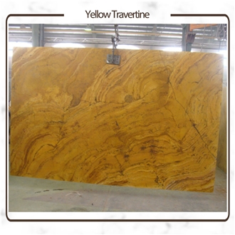 Azarshahr Yellow Travertine Slabs