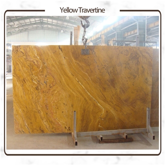 Azarshahr Yellow Travertine Slabs