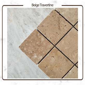 Iran Mahallat Beige Travertine Tiles