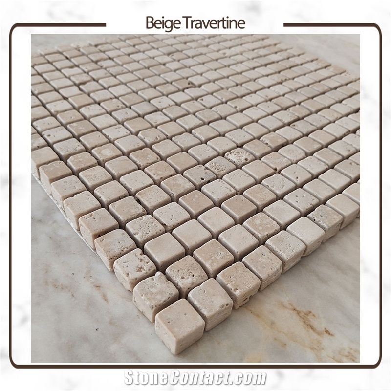 Iran Mahallat Beige Travertine Tiles