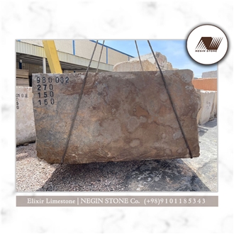 Negin Brown Elixir Limestone Blocks