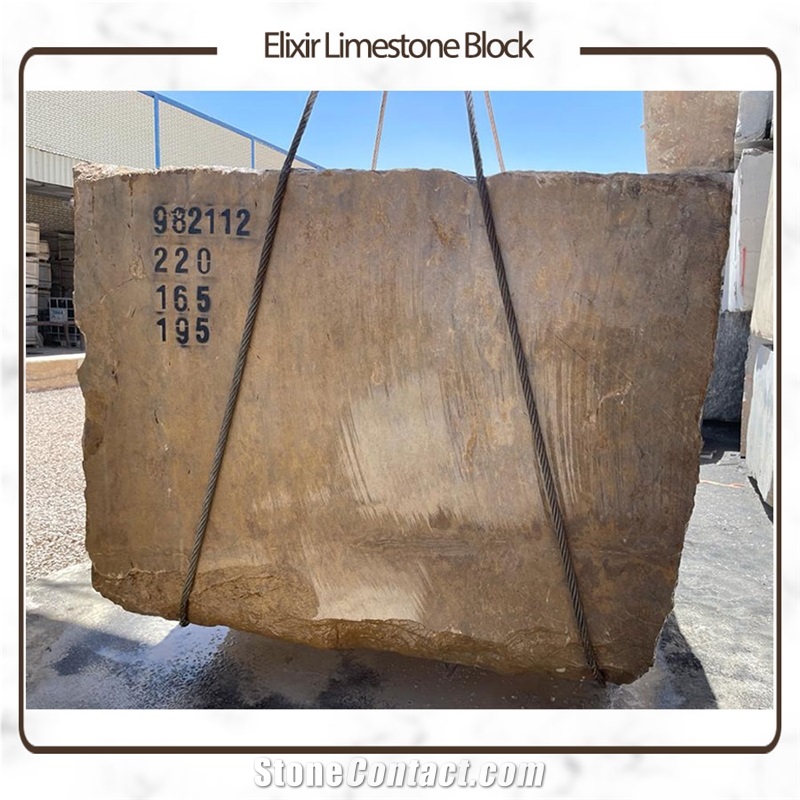 Negin Brown Elixir Limestone Blocks
