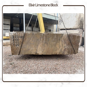 Negin Brown Elixir Limestone Blocks