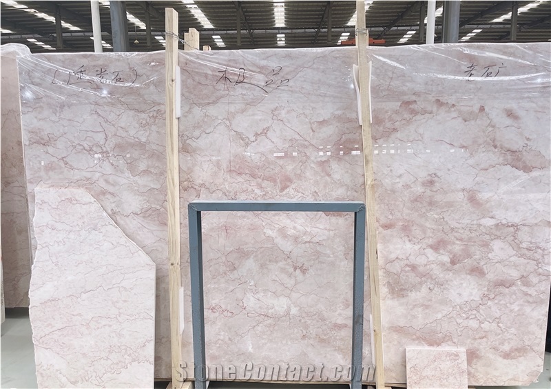 Pink Cream Marble Slabs