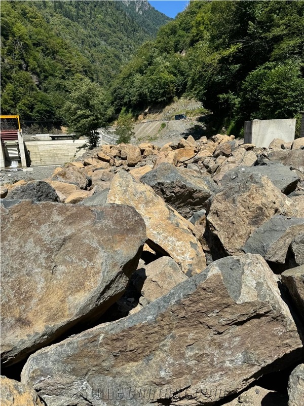 Black Porphyry Blocks, Porphyry Boulders