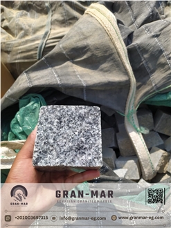 Dark Grey Granite Cubes, Cobble Stones