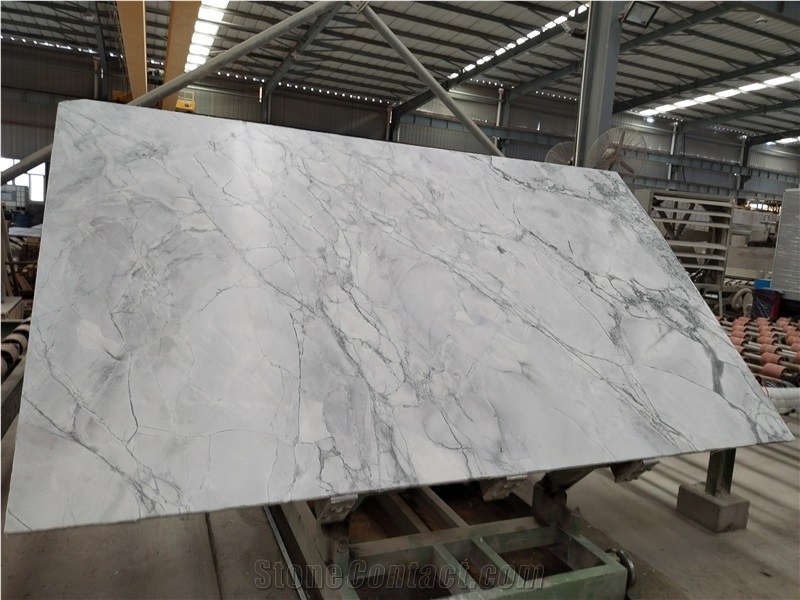 20Mm Grey Super White Quartzite Honed Finish Large Slabs