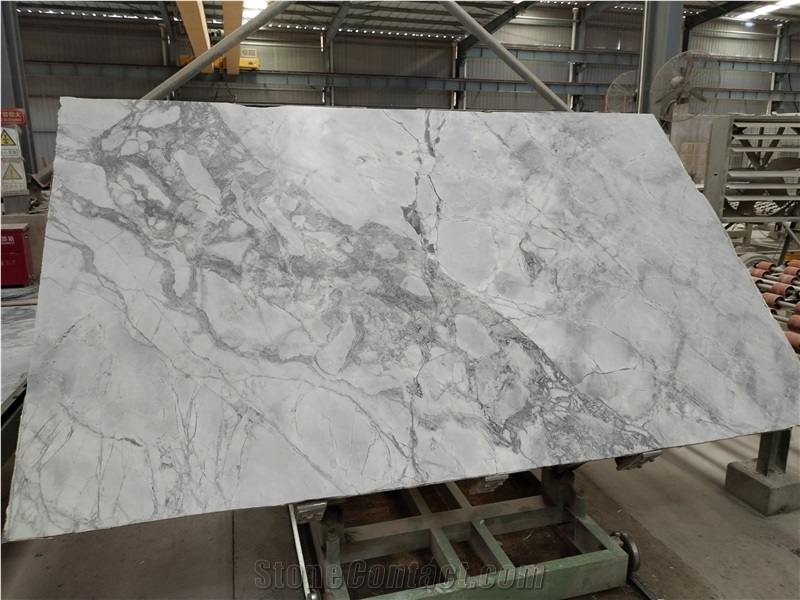 Natural 20MM Super White Quartzite Honed Large Size Slabs