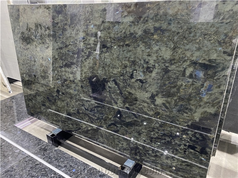 Blue Labradorite Granite Slabs Dazzling Play Of Color Appeal