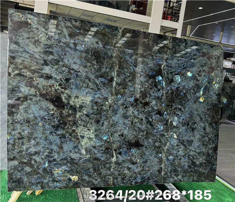 Blue Labradorite Granite Slabs Dazzling Play Of Color Appeal