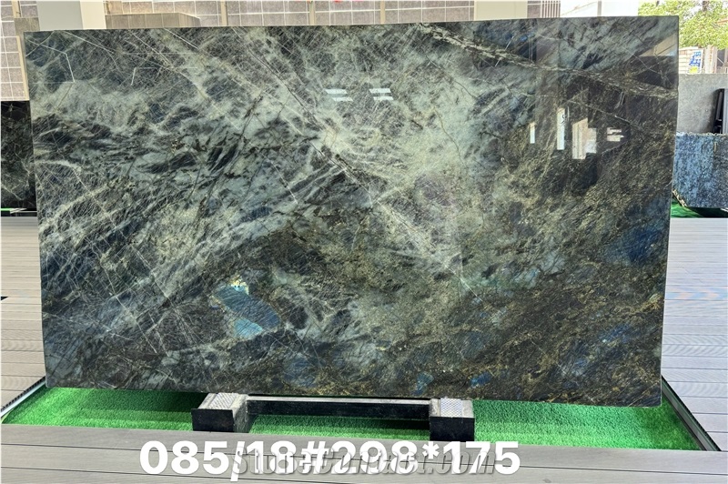 Blue Labradorite Granite Slabs Dazzling Play Of Color Appeal