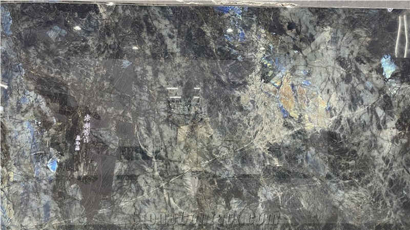 Blue Labradorite Granite Slabs Dazzling Play Of Color Appeal