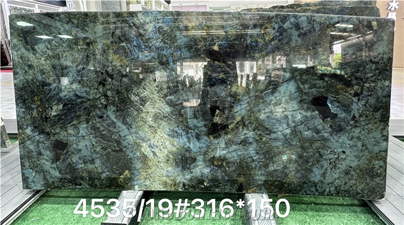 Blue Labradorite Granite Slabs Dazzling Play Of Color Appeal
