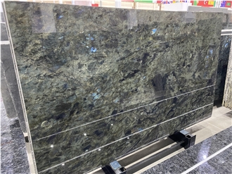 Blue Labradorite Granite Slabs Iridescent Blues And Grays